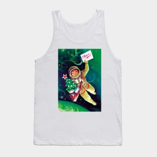 Space New Year, Space Christmas, Soviet posterart Tank Top